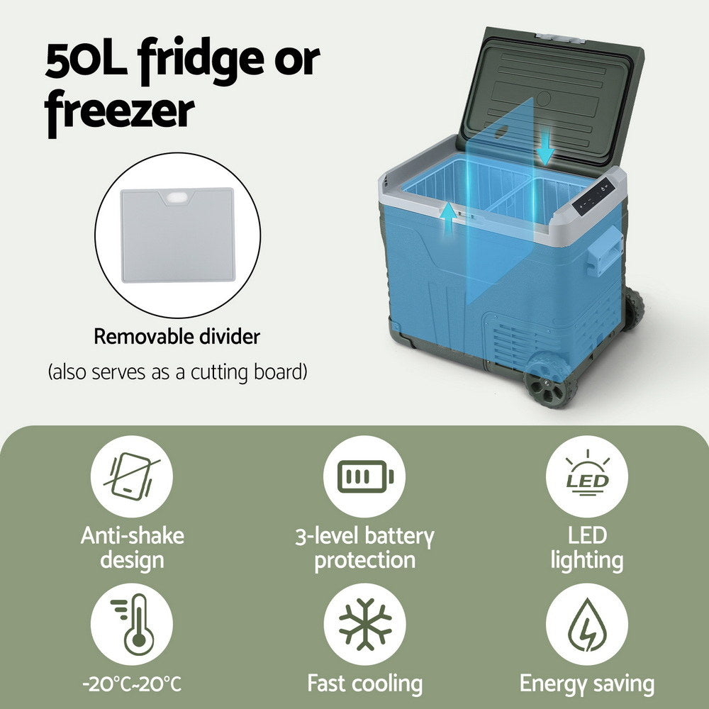 Portable Fridge 50L Camping Bar Freezer