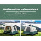 Weisshorn 4 Person Instant Camping Tent