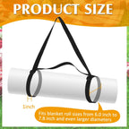 Amylove 2 Pcs Picnic Blanket Carry Strap for Camping