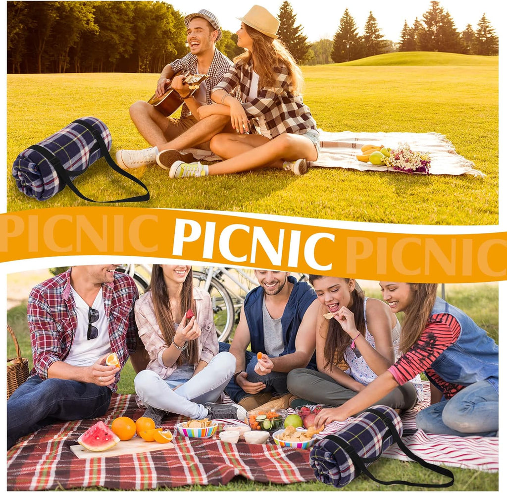 Amylove 2 Pcs Picnic Blanket Carry Strap for Camping