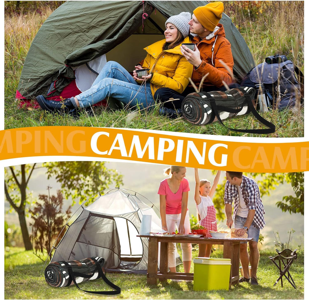 Amylove 2 Pcs Picnic Blanket Carry Strap for Camping