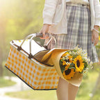 Collapsible Outdoor Camping Portable Insulated Picnic Basket