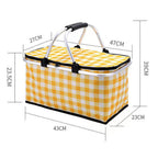 Collapsible Outdoor Camping Portable Insulated Picnic Basket
