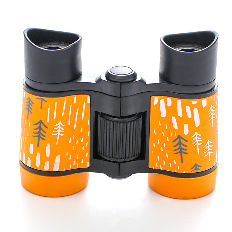 Tree Pattern Orange Kids Binoculars