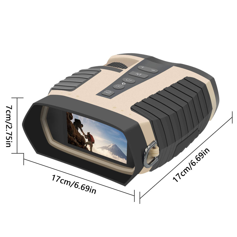 Beige HD Digital Night Vision Binoculars