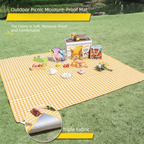 Yellow Lightweight Thickened Picnic Mat