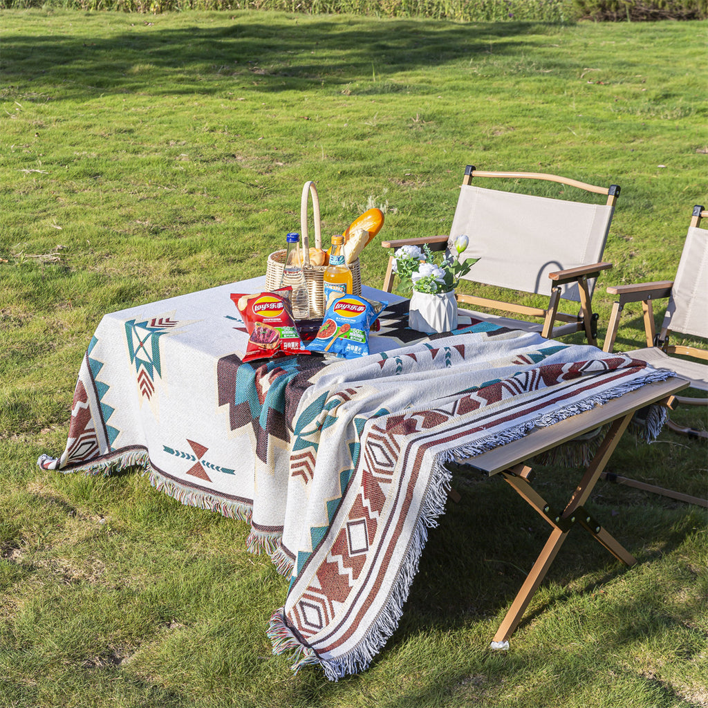 Mutifunctional 90 x 180 CM Bohemian Outdoor Picnic Blanket & Throw