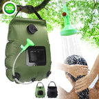 Green Portable Solar Camping Shower Bag