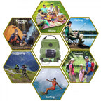 Green Portable Solar Camping Shower Bag
