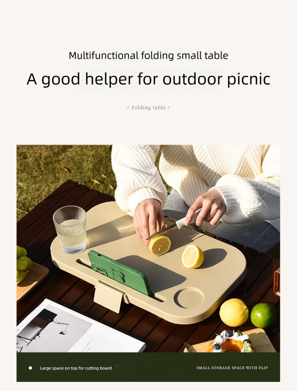 Collapsible Picnic Basket with Mini Table Lid