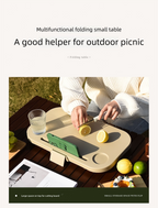Collapsible Picnic Basket with Mini Table Lid