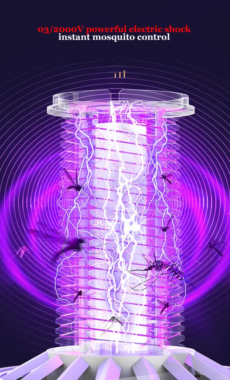 2-in-1 Rechargeable Mosquito Zapper & Camping Lantern